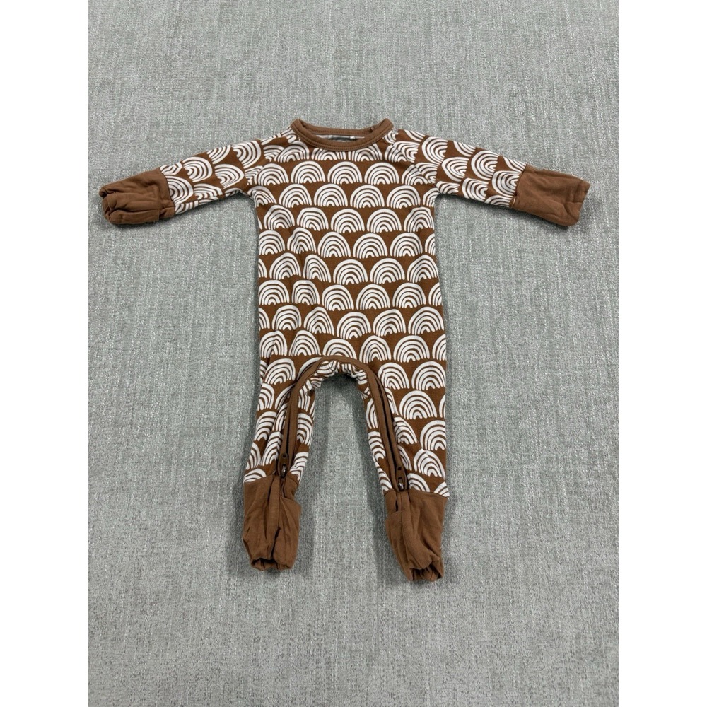Little Sleepies Rustic Rainbows Crescent Zippy Bamboo Pajama Size Preemie